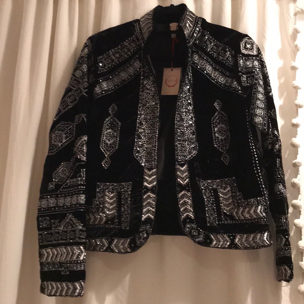 Rags Velvet embellished Jacket